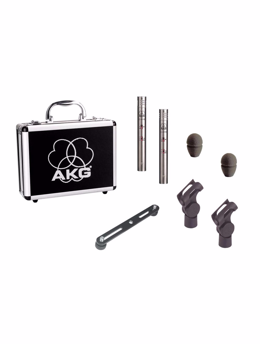 AKG C451 B matched stereo pair – detail view