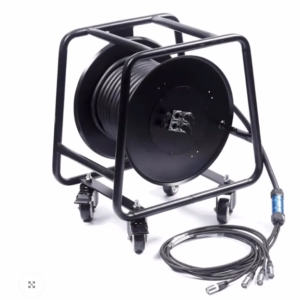 CAT5e/CAT6 Touring Audio Reel 4 Channel Snake - 150' Fan Out