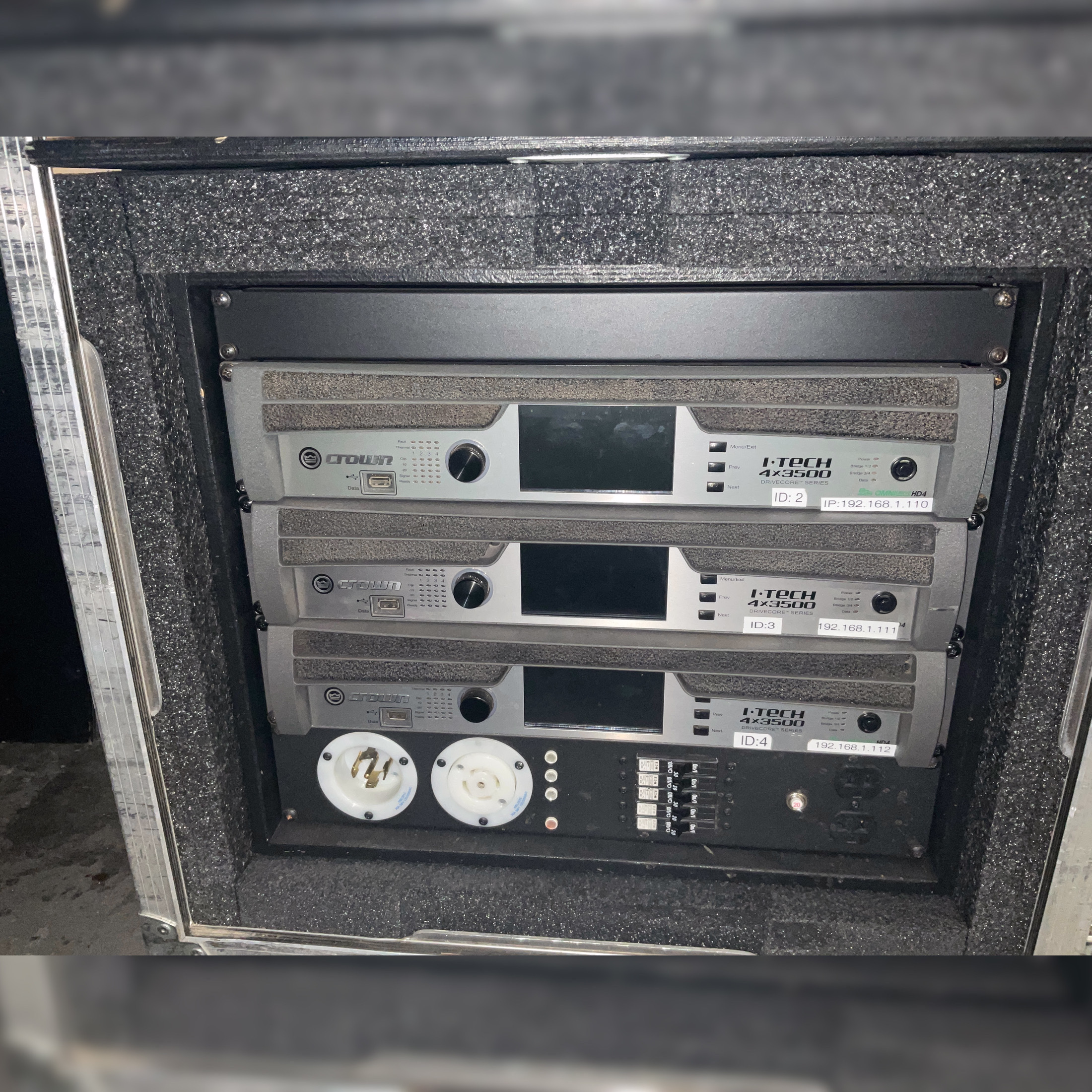 Crown Vrack 1 - 4x3500 HD Amp Rack