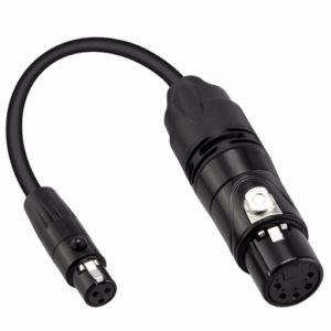 DMX Mini 5 Pin Female to 5 Pin Female Adapter