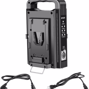 Neewer V-Mount/V Lock Dual Channel Battery Charger with DC 16.5V Power Supply