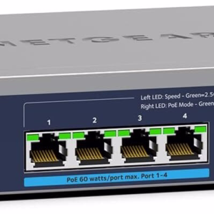NETGEAR 8-Port Ultra60 PoE Multi-Gigabit Ethernet Easy Smart Managed Switch (MS108EUP)