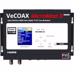 ProVideoInstruments VeCOAX MicroMod 3 SDI/HDMI Digital TV RF Coax Modulator