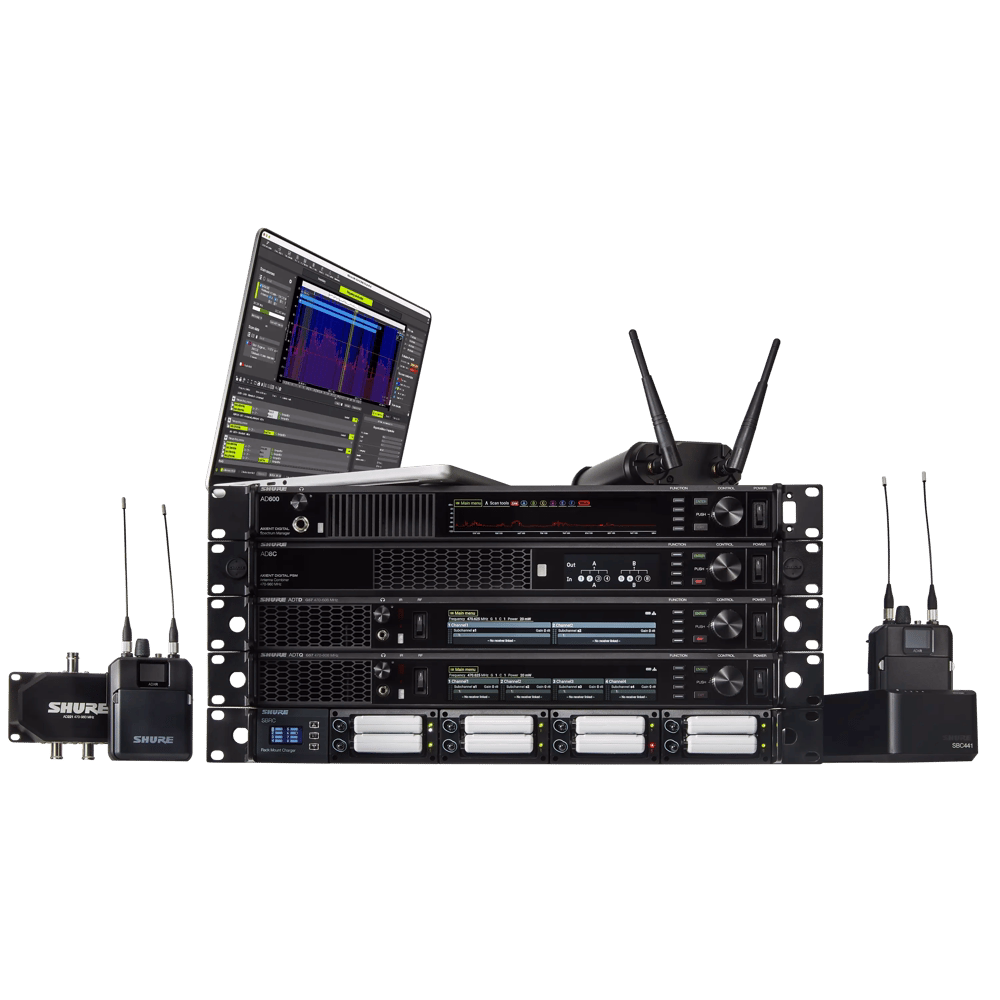 Shure Axient Digital PSM transmitter and ADXR wireless bodypack receiver