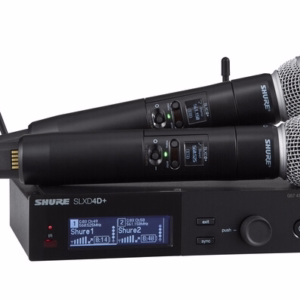 Shure SLXD24D+/SM58 Digital Wireless Dual Handheld Microphone System - Band G57 470MHz - 608MHz