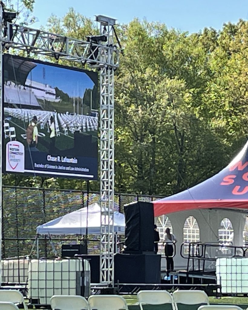 Wester Connecticut University Graduation Video wall